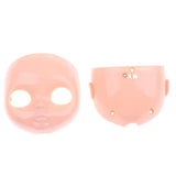 Maxbell 12" Doll Faceplate Backplate Head Elves Pointed Ears Set for RBL Neo Blythe
