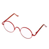Maxbell Copper Round Frame Glasses for 1/6 Blythe 9cm Salon Doll red clear - Aladdin Shoppers