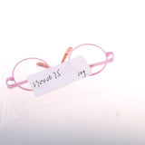 Maxbell Copper Round Frame Glasses for 1/6 Blythe 9cm Salon Doll pink clear - Aladdin Shoppers