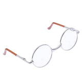 Maxbell Copper Round Frame Glasses for 1/6 Blythe 9cm Salon Doll clear silver - Aladdin Shoppers