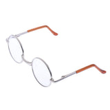 Maxbell Copper Round Frame Glasses for 1/6 Blythe 9cm Salon Doll clear silver - Aladdin Shoppers