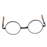 Maxbell Copper Round Frame Glasses for 1/6 Blythe 9cm Salon Doll black clear - Aladdin Shoppers