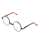 Maxbell Copper Round Frame Glasses for 1/6 Blythe 9cm Salon Doll black clear - Aladdin Shoppers