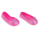 Maxbell Vinyl Slippers Shoes Flats for 16inch Sharon Dolls Clothing Pink Flats Shoes - Aladdin Shoppers