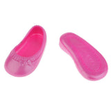 Maxbell Vinyl Slippers Shoes Flats for 16inch Sharon Dolls Clothing Pink Flats Shoes - Aladdin Shoppers