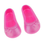 Maxbell Vinyl Slippers Shoes Flats for 16inch Sharon Dolls Clothing Pink Flats Shoes - Aladdin Shoppers