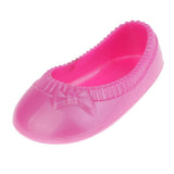 Maxbell Vinyl Slippers Shoes Flats for 16inch Sharon Dolls Clothing Pink Flats Shoes - Aladdin Shoppers