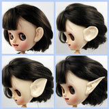 Maxbell 12" Doll Faceplate Backplate Head Elves Pointed Ears Set for RBL Neo Blythe
