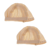Maxbell 2 PCS Doll Practical DIY Wig Headgear for 18 inch Nude Color - Aladdin Shoppers