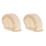 Maxbell 2 PCS Doll Practical DIY Wig Headgear for 18 inch Nude Color - Aladdin Shoppers