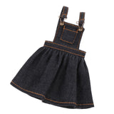 Maxbell 1/6 Casual Pocket Suspender Dress Skirt Clothes for 12'' Blythe Dolls Black - Aladdin Shoppers