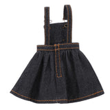 Maxbell 1/6 Casual Pocket Suspender Dress Skirt Clothes for 12'' Blythe Dolls Black - Aladdin Shoppers