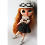 Maxbell 1/6 Casual Pocket Suspender Dress Skirt Clothes for 12'' Blythe Dolls Black - Aladdin Shoppers
