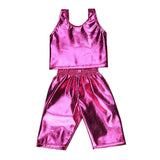 Maxbell Doll Cothes New Cool Light Leather Outfit for 18" Doll rose purple - Aladdin Shoppers