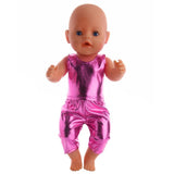 Maxbell Maxbell Doll Cothes New Cool Light Leather Outfit for 18