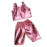 Maxbell Doll Cothes New Cool Light Leather Outfit for 18" Doll pink - Aladdin Shoppers