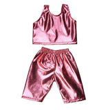 Maxbell Doll Cothes New Cool Light Leather Outfit for 18" Doll pink - Aladdin Shoppers