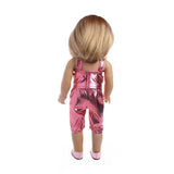 Maxbell Doll Cothes New Cool Light Leather Outfit for 18" Doll pink - Aladdin Shoppers