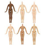 Maxbell 19-Joints Nude Body Parts for 1/6 Neo Blythe Doll Custom Use Black - Aladdin Shoppers