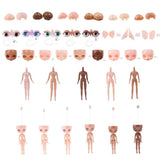 Maxbell 12" Doll Head Scalp Shell Kit for Neo Blythe Nude Doll Custom White - Aladdin Shoppers