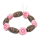 Maxbell Multiple Flower Beaded Bracelet Jewelry for 18'' Brown - Aladdin Shoppers