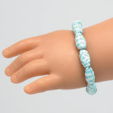 Maxbell Multiple Flower Beaded Bracelet Jewelry for 18'' Blue - Aladdin Shoppers