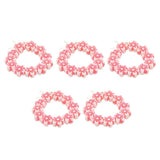 Maxbell Multiple Flower Beaded Bracelet Jewelry for 18'' Pink - Aladdin Shoppers