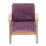 Maxbell 1/12 Scale Dollhouse Miniature Furniture Single Sofa Chair Purple - Aladdin Shoppers