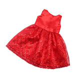 Maxbell Sequin Sleeveless Dress Skirt Outfit for 18'' Doll Red - Aladdin Shoppers