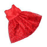 Maxbell Sequin Sleeveless Dress Skirt Outfit for 18'' Doll Red - Aladdin Shoppers