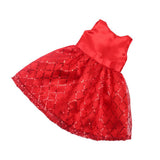 Maxbell Sequin Sleeveless Dress Skirt Outfit for 18'' Doll Red - Aladdin Shoppers