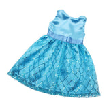 Maxbell Sequin Sleeveless Dress Skirt Outfit for 18'' Doll Blue - Aladdin Shoppers