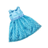 Maxbell Sequin Sleeveless Dress Skirt Outfit for 18'' Doll Blue - Aladdin Shoppers