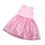 Maxbell Sequin Sleeveless Dress Skirt Outfit for 18'' Doll Pink - Aladdin Shoppers