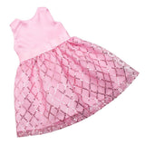 Maxbell Sequin Sleeveless Dress Skirt Outfit for 18'' Doll Pink - Aladdin Shoppers