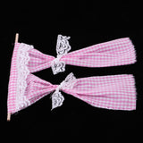 Maxbell Dollhouse Miniatures Lovely Excellent Workmanship Cotton Curtain Pink - Aladdin Shoppers