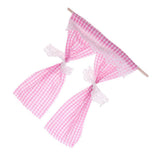 Maxbell Dollhouse Miniatures Lovely Excellent Workmanship Cotton Curtain Pink - Aladdin Shoppers