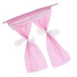 Maxbell Dollhouse Miniatures Lovely Excellent Workmanship Cotton Curtain Pink - Aladdin Shoppers