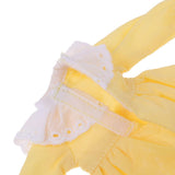 Maxbell Handmade Cute Doll Costume Long Sleeve Dress for 1/6 BJD Blythe Dolls Yellow - Aladdin Shoppers