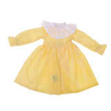 Maxbell Handmade Cute Doll Costume Long Sleeve Dress for 1/6 BJD Blythe Dolls Yellow - Aladdin Shoppers