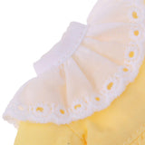 Maxbell Handmade Cute Doll Costume Long Sleeve Dress for 1/6 BJD Blythe Dolls Yellow - Aladdin Shoppers