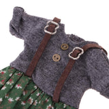 6xHandmade Adorable Doll Costume Strap Floral Dress for 1/6 BJD Blythe Dolls