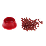 Maxbell 1/12 scale Dollhouse Miniature Kitchen Garden Pet Dog Food on Bowl Red - Aladdin Shoppers