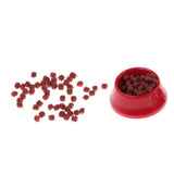 Maxbell 1/12 scale Dollhouse Miniature Kitchen Garden Pet Dog Food on Bowl Red - Aladdin Shoppers