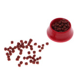Maxbell 1/12 scale Dollhouse Miniature Kitchen Garden Pet Dog Food on Bowl Red - Aladdin Shoppers