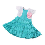 Maxbell Handmade Gorgeous Doll Princess Dress Party Dress and Short Coat Green - Aladdin Shoppers