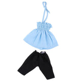 Maxbell Lovely Braces Skirt & Leggings Suit for 18" American Doll Dress Accs Blue - Aladdin Shoppers
