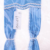 Maxbell Handmade Lovely Style Satin Silk Long Curtain for 1/12 Dollhouse Blue - Aladdin Shoppers