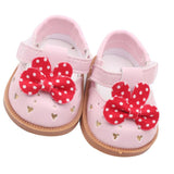 Maxbell Maxbell Cute PU Leather Shoes Bowknot Shoes for 18