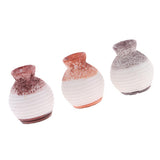 Maxbell 6x1/12 Scale Dollhouse Miniature Resin Vases 3 Pieces Random Color